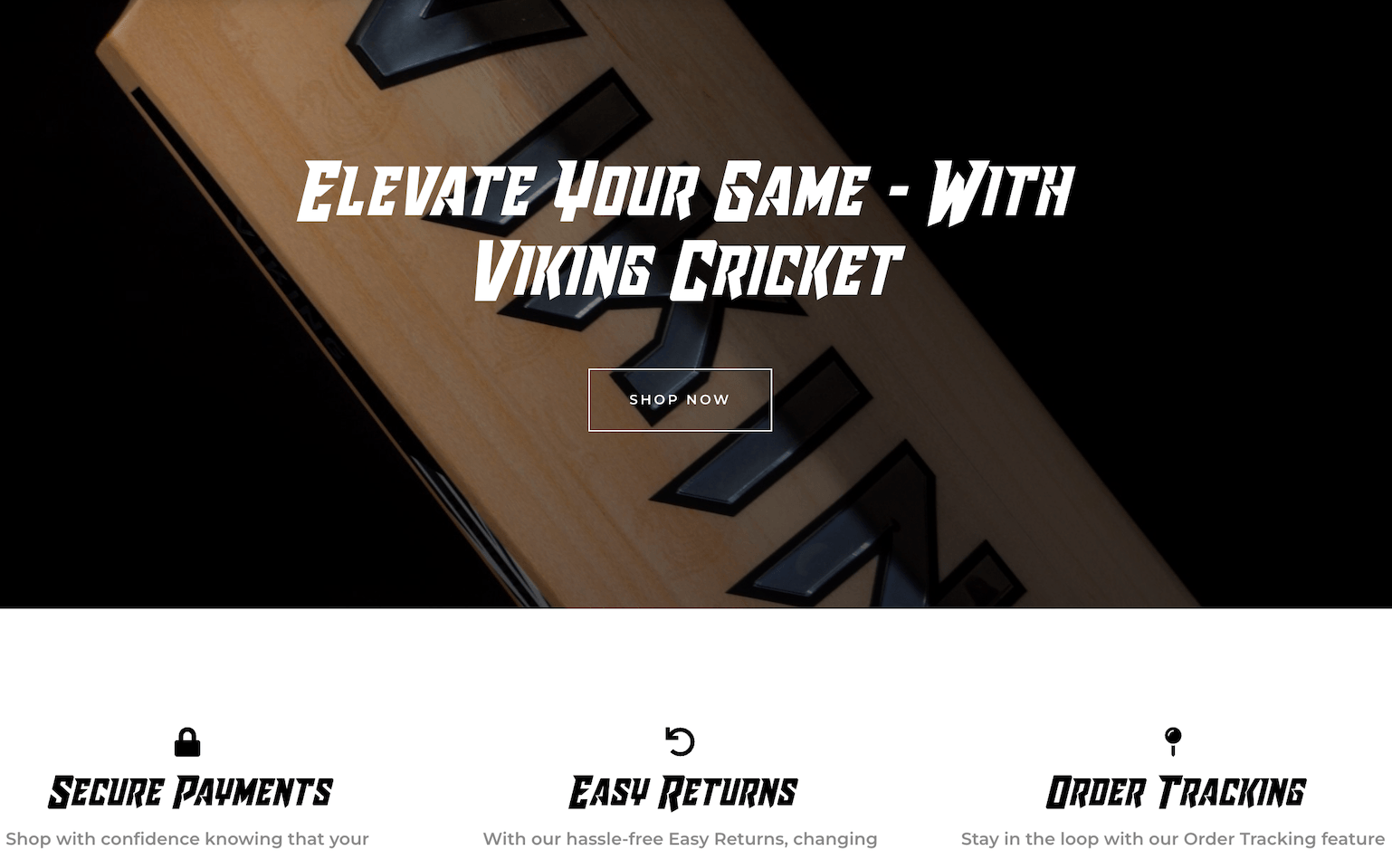 I love this parralax effect on this cricket bat